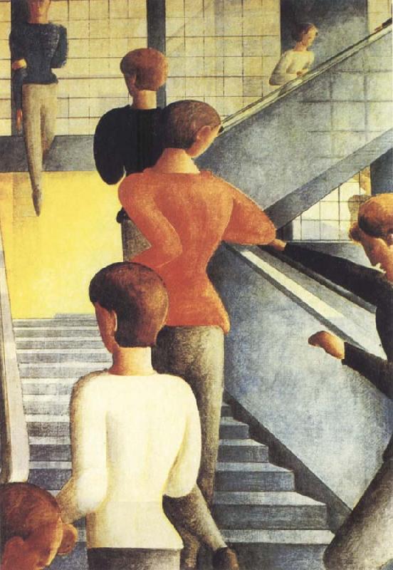Oskar Schlemmer Bauhaus Stairway oil painting picture